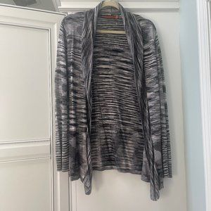 Belldini Flame Stitch, Black & White Cardigan, M